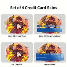 Load image into Gallery viewer, KonoSuba - God’s blessing on this wonderful world!!  Credit Card Skins (4-in-1 Pack)

