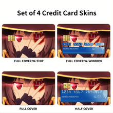 Load image into Gallery viewer, KonoSuba - God’s blessing on this wonderful world!!  Credit Card Skins (4-in-1 Pack)
