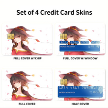 Load image into Gallery viewer, KonoSuba - God’s blessing on this wonderful world!!  Credit Card Skins (4-in-1 Pack)
