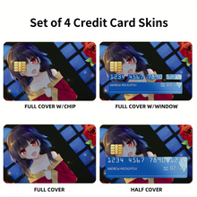 Load image into Gallery viewer, KonoSuba - God’s blessing on this wonderful world!!  Credit Card Skins (4-in-1 Pack)
