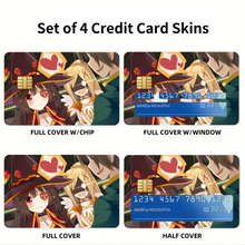 Load image into Gallery viewer, KonoSuba - God’s blessing on this wonderful world!!  Credit Card Skins (4-in-1 Pack)

