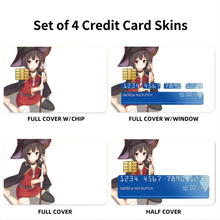 Load image into Gallery viewer, KonoSuba - God’s blessing on this wonderful world!!  Credit Card Skins (4-in-1 Pack)
