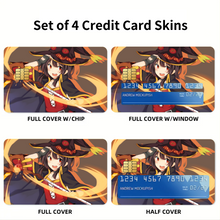 Load image into Gallery viewer, KonoSuba - God’s blessing on this wonderful world!!  Credit Card Skins (4-in-1 Pack)
