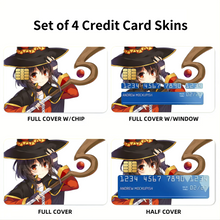 Load image into Gallery viewer, KonoSuba - God’s blessing on this wonderful world!!  Credit Card Skins (4-in-1 Pack)
