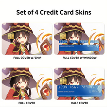 Load image into Gallery viewer, KonoSuba - God’s blessing on this wonderful world!!  Credit Card Skins (4-in-1 Pack)
