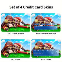 Load image into Gallery viewer, KonoSuba - God’s blessing on this wonderful world!!  Credit Card Skins (4-in-1 Pack)
