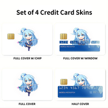 Load image into Gallery viewer, KonoSuba - God’s blessing on this wonderful world!!  Credit Card Skins (4-in-1 Pack)
