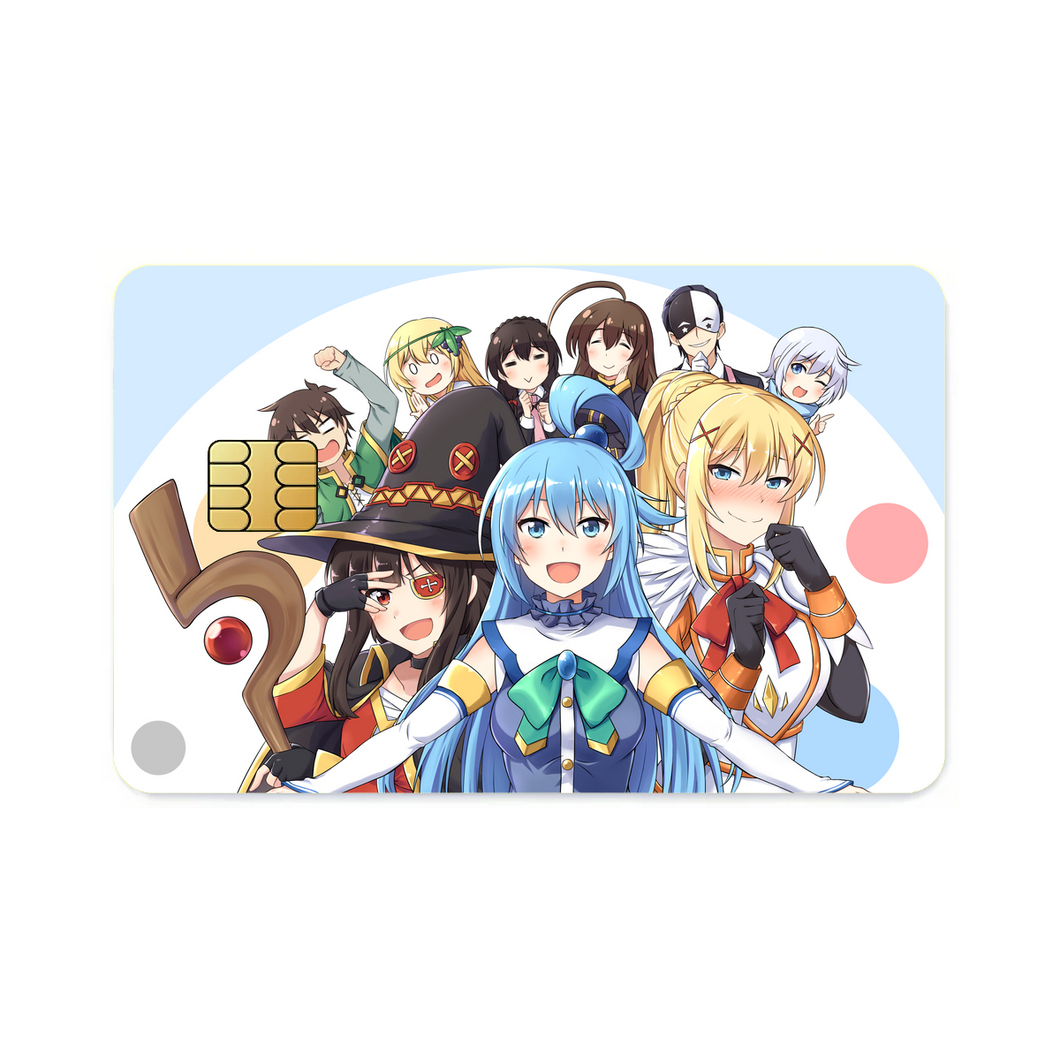 KonoSuba - God’s blessing on this wonderful world!!  Credit Card Skins (4-in-1 Pack)