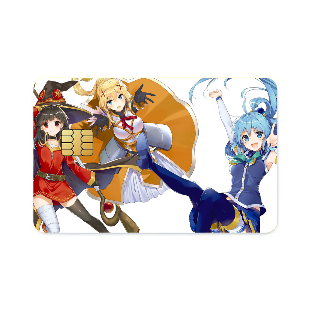 KonoSuba - God’s Blessing On This Wonderful World!!  Credit Card Skins (4-in-1 Pack)