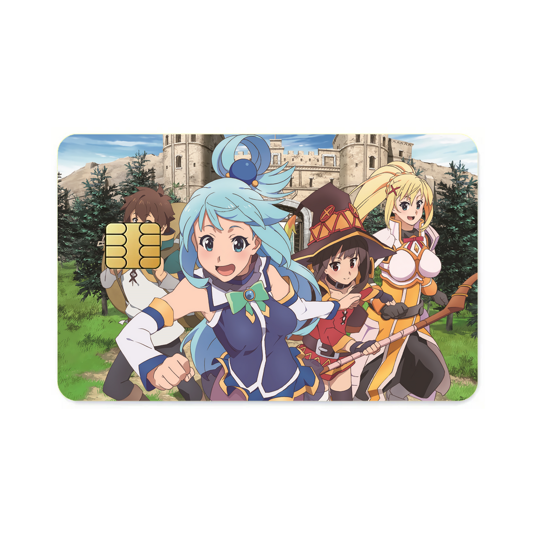 KonoSuba - God’s blessing on this wonderful world!!  Credit Card Skins (4-in-1 Pack)