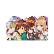 Load image into Gallery viewer, KonoSuba - God’s blessing on this wonderful world!!  Credit Card Skins (4-in-1 Pack)
