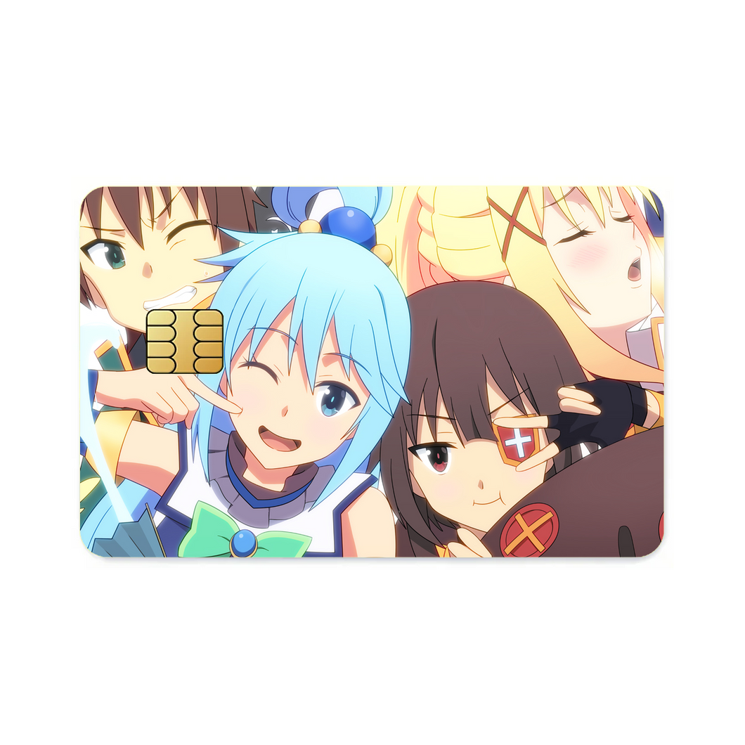 KonoSuba - God’s Blessing On This Wonderful World!!  Credit Card Skins (4-in-1 Pack)