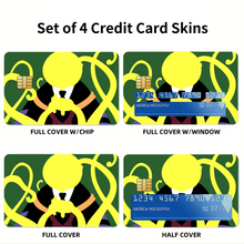 Load image into Gallery viewer, Koro-Sensei Credit Card Skins (4-in-1 Pack)
