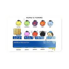 Load image into Gallery viewer, Koro-sensei&#39;s forms  Credit Card Skins (4-in-1 Pack)
