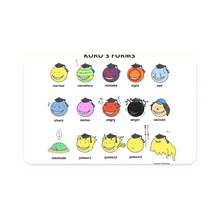 Load image into Gallery viewer, Koro-sensei&#39;s forms  Credit Card Skins (4-in-1 Pack)
