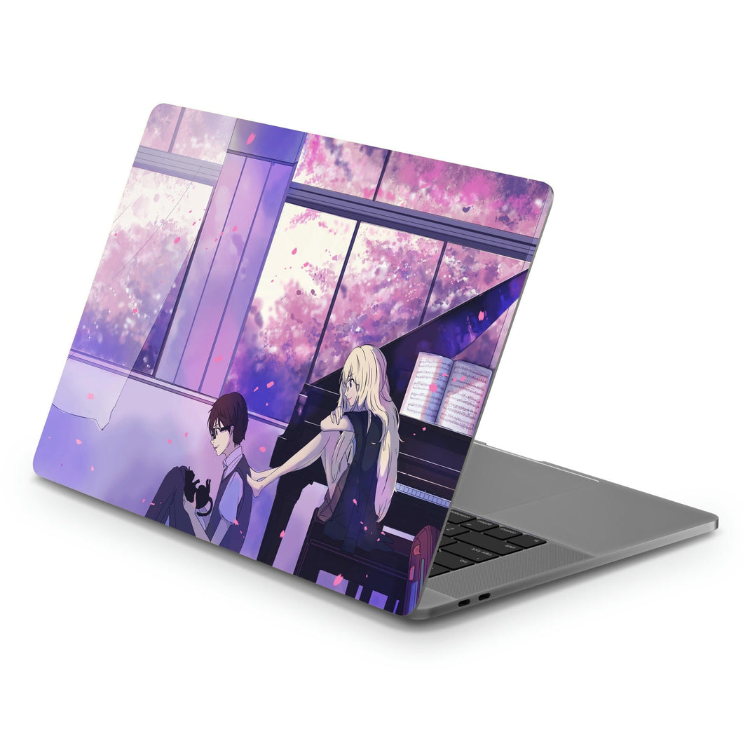 Kousei Arima and Kaori Miyazono  Macbook Skin