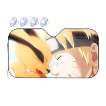 Load image into Gallery viewer, Kurama and Naruto  Car Sunshade
