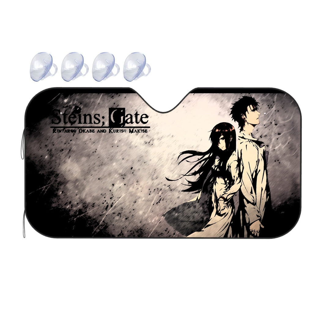 Kurisu and Okabe  Car Sunshade