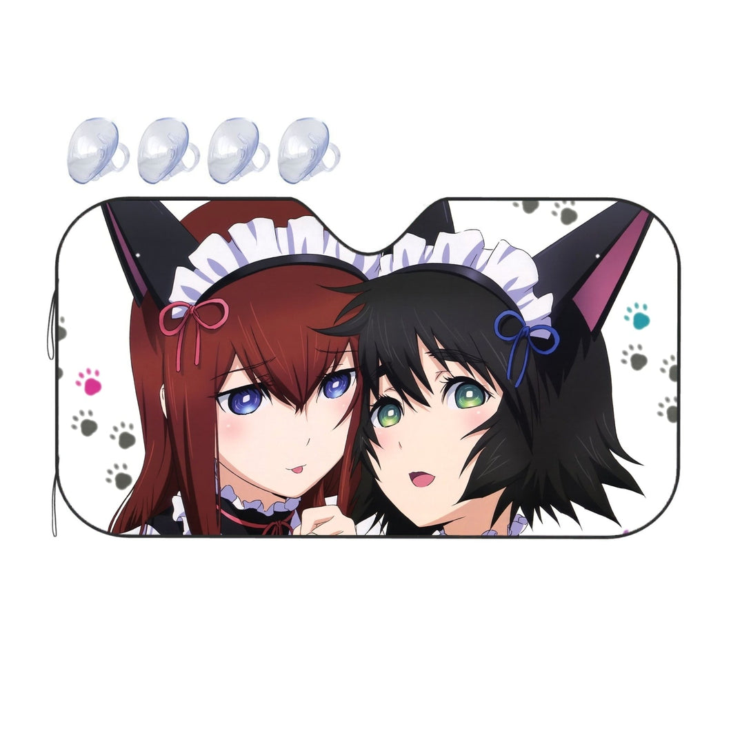 Kurisu & Mayuri Car Sunshade