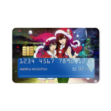 Load image into Gallery viewer, Kurisu &amp; Mayuri Christmas Cheer  Credit Card Skins (4-in-1 Pack)
