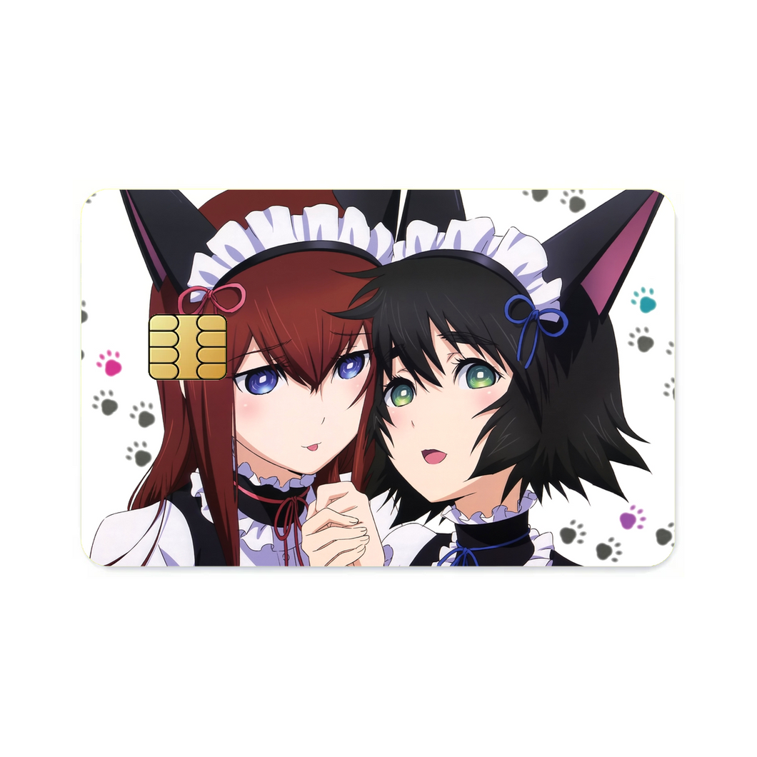 Kurisu & Mayuri Credit Card Skins (4-in-1 Pack)