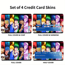 Load image into Gallery viewer, Kuroko&#39;s Basketball  Credit Card Skins (4-in-1 Pack)
