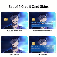 Load image into Gallery viewer, Kuroko&#39;s Basketball Daiki Aomine  Credit Card Skins (4-in-1 Pack)
