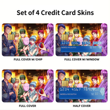 Load image into Gallery viewer, Kuroko&#39;s Basketball Tetsuya Kuroko, Daiki Aomine, Atsushi Murasakibara  Credit Card Skins (4-in-1 Pack)
