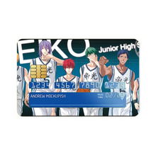 Load image into Gallery viewer, Kuroko&#39;s Basketball Tetsuya Kuroko, Daiki Aomine, Atsushi Murasakibara  Credit Card Skins (4-in-1 Pack)
