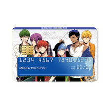 Load image into Gallery viewer, Kuroko&#39;s Basketball Tetsuya Kuroko, Daiki Aomine, Atsushi Murasakibara  Credit Card Skins (4-in-1 Pack)
