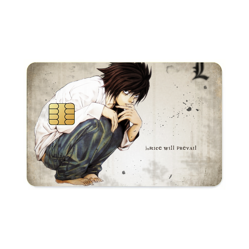 L (Death Note)  Credit Card Skins (4-in-1 Pack)