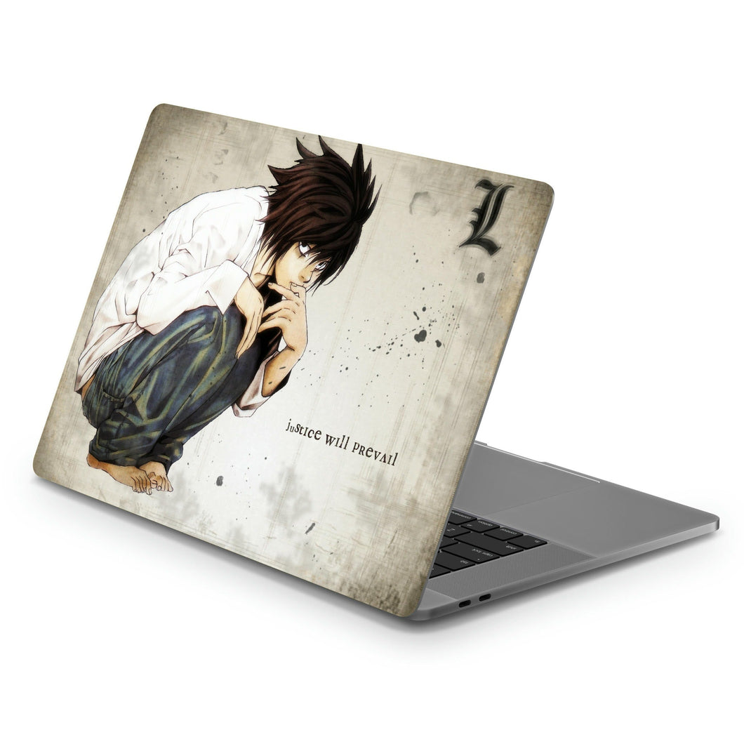 L (Death Note)  Macbook Skin