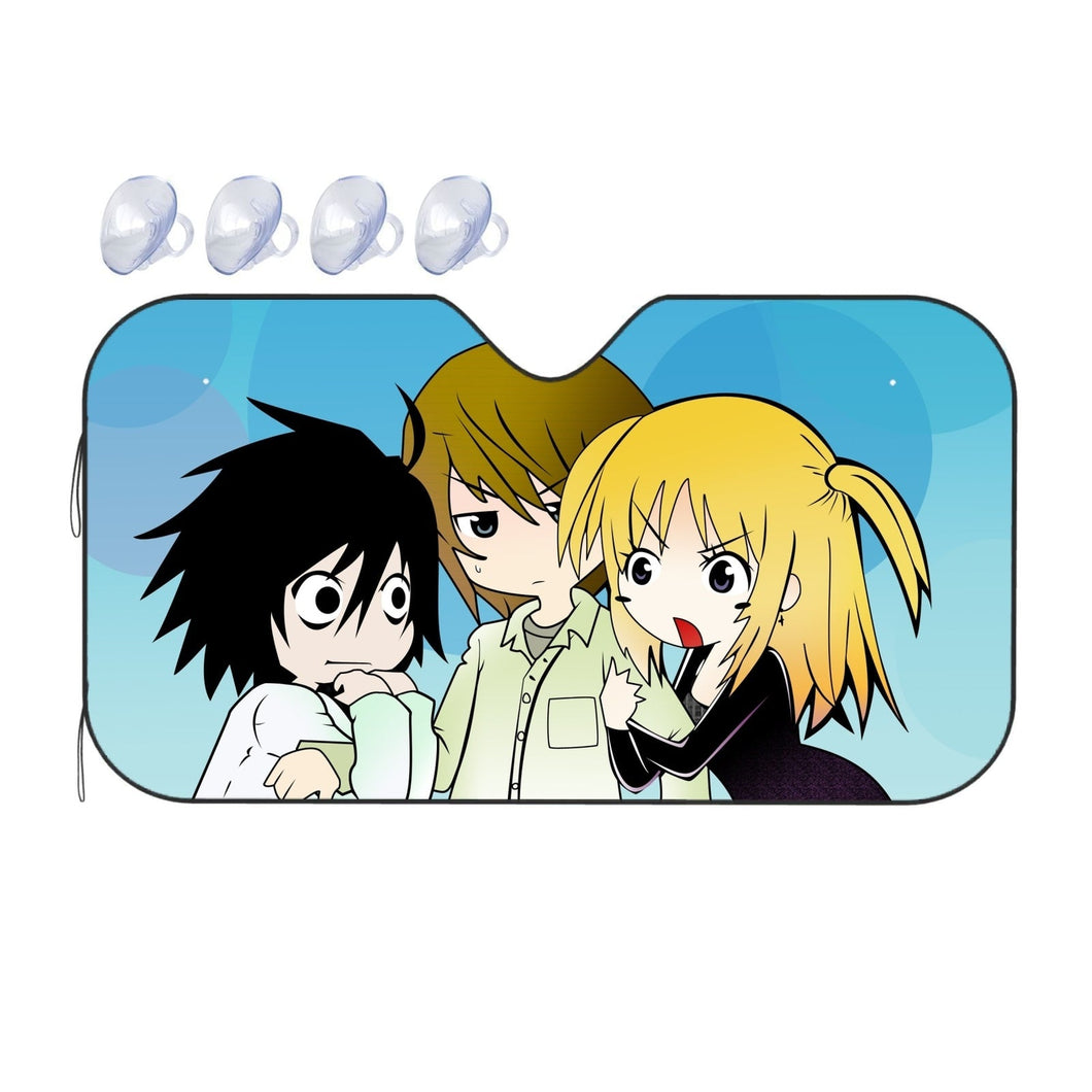 L, Light, & Misa Car Sunshade