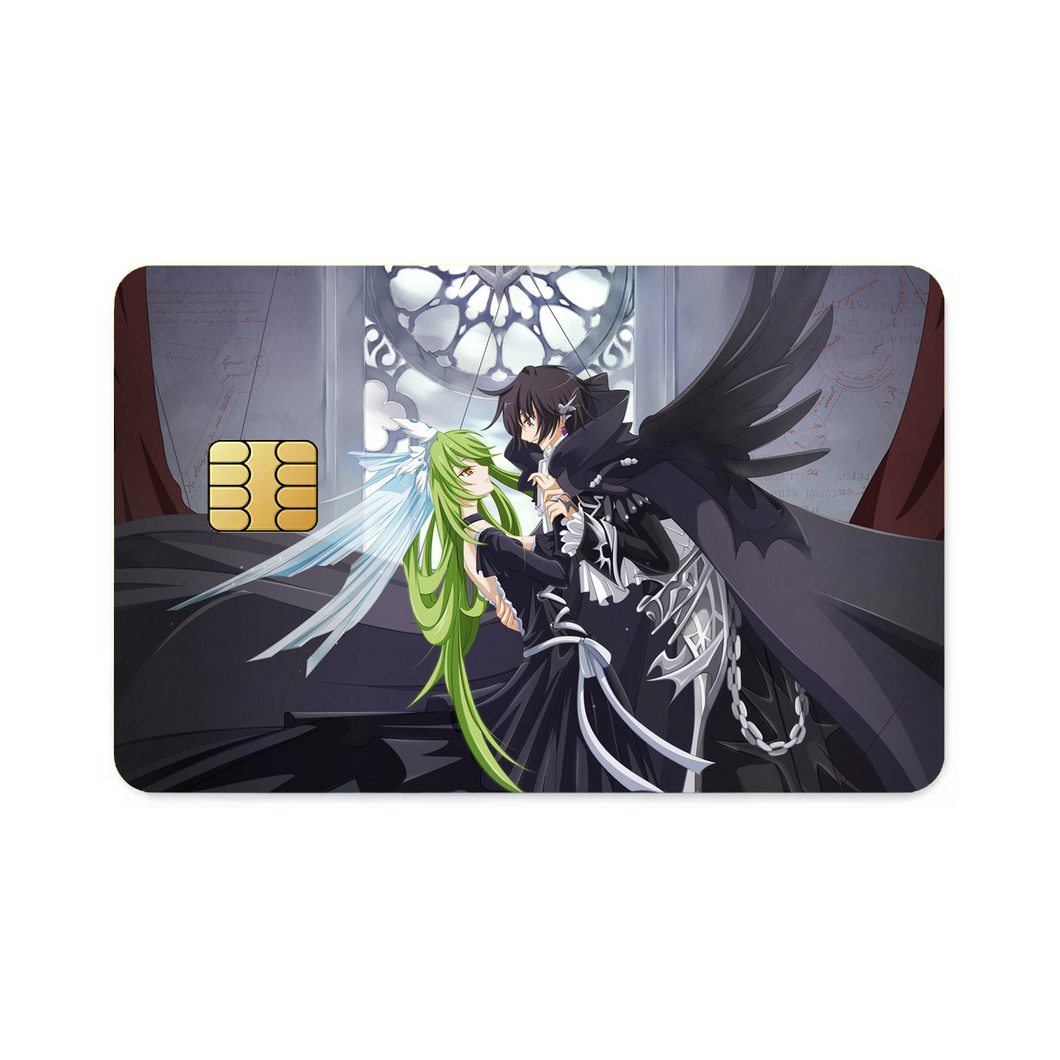 Lelouch and C.C. (Code Geass) Credit Card Skins (4-in-1 Pack)