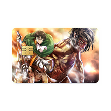 Load image into Gallery viewer, Levi and Eren (Titan)  Credit Card Skins (4-in-1 Pack)
