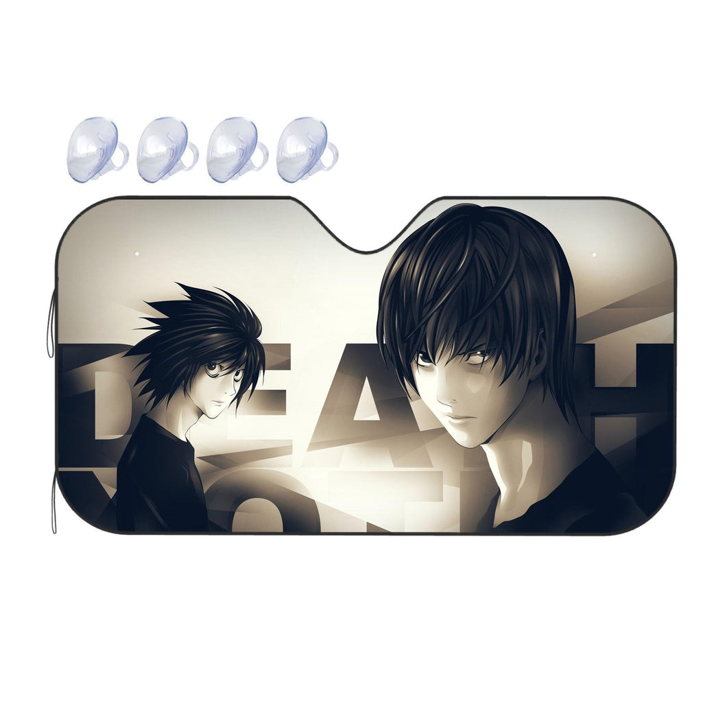 Light Yagami and L (Death Note)  Car Sunshade