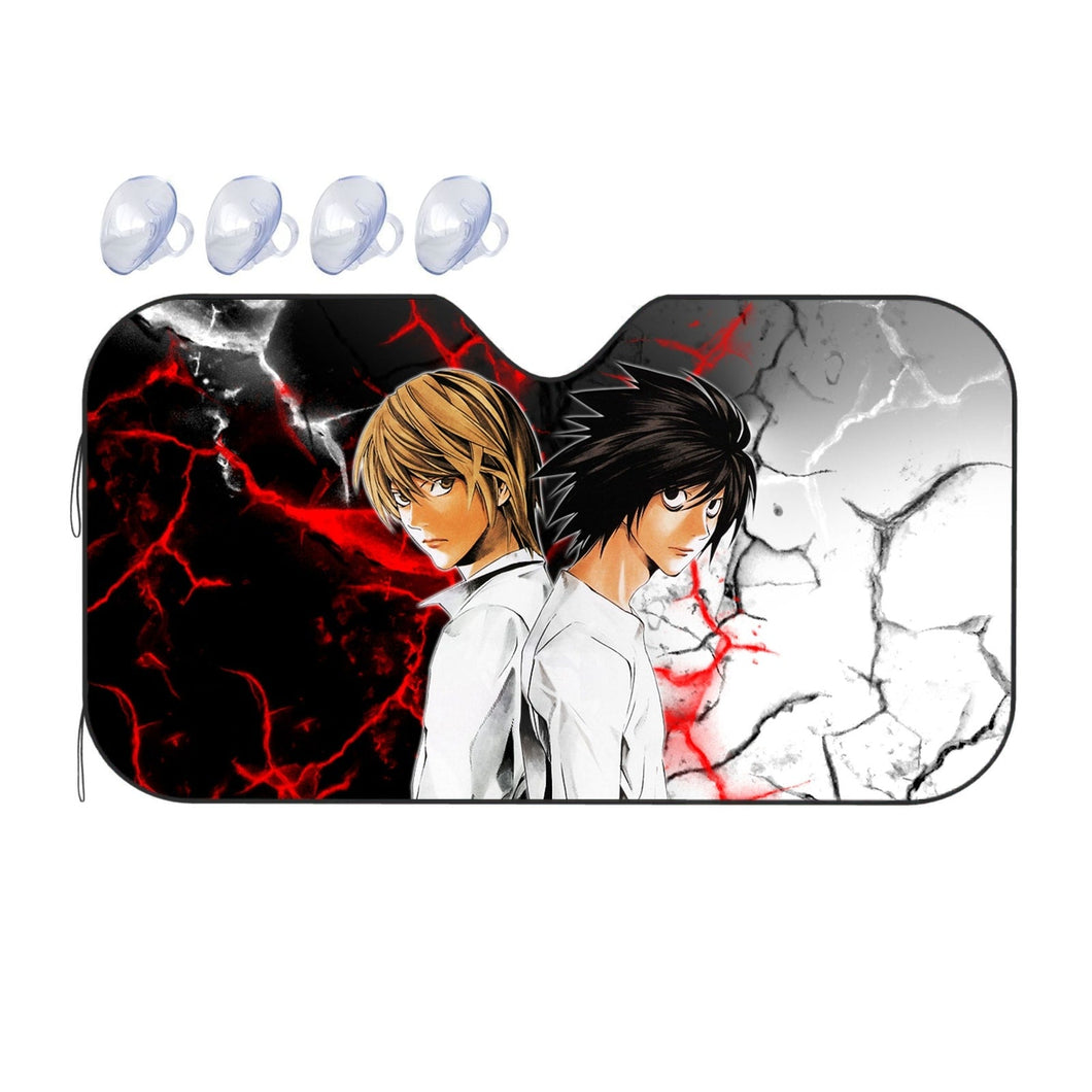 Light Yagami and L (Death Note) Car Sunshade