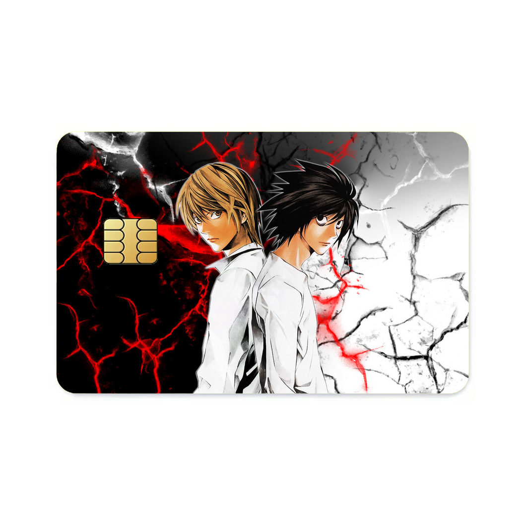 Light Yagami and L (Death Note) Credit Card Skins (4-in-1 Pack)