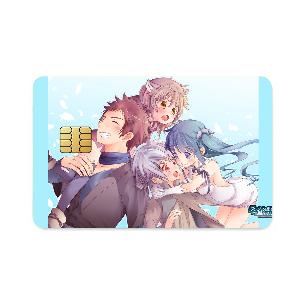 Liliruca,Bell,Hestia and Welf  Credit Card Skins (4-in-1 Pack)