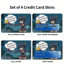 Load image into Gallery viewer, Love, Chunibyo &amp; Other Delusions Rikka Takanashi  Credit Card Skins (4-in-1 Pack)
