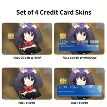 Load image into Gallery viewer, Love, Chunibyo &amp; Other Delusions Rikka Takanashi  Credit Card Skins (4-in-1 Pack)
