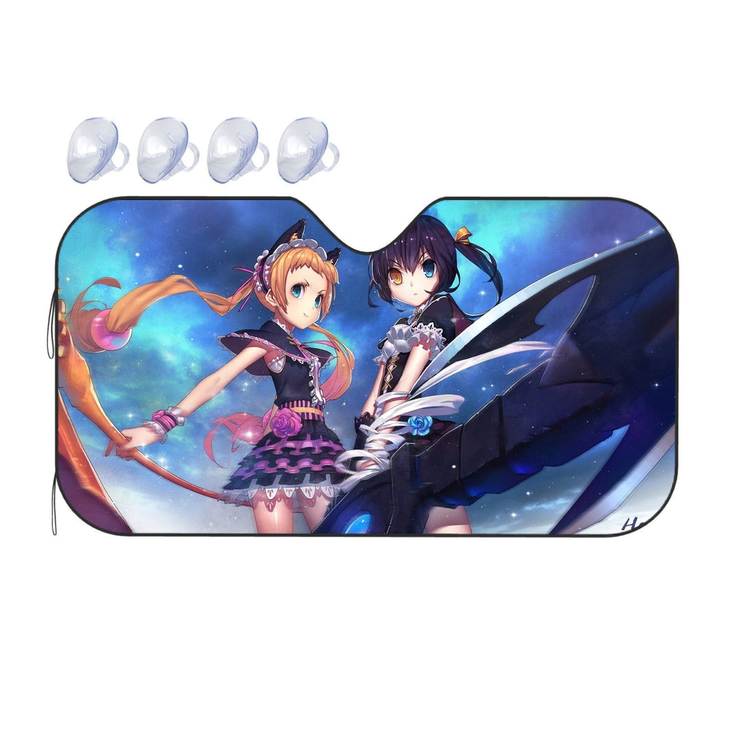 Love, Chunibyo & Other Delusions Rikka Takanashi, Sanae Dekomori  Car Sunshade