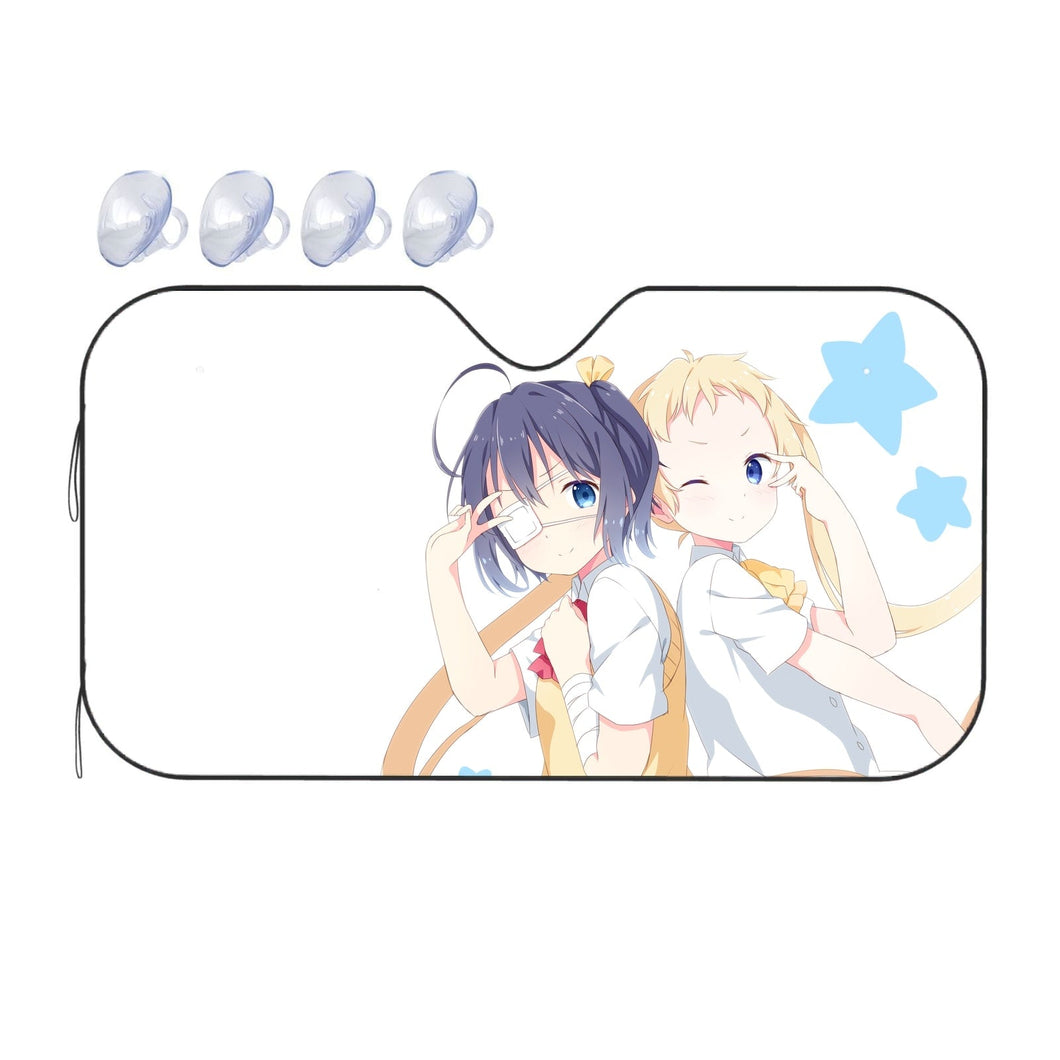 Love, Chunibyo & Other Delusions Rikka Takanashi, Sanae Dekomori  Car Sunshade