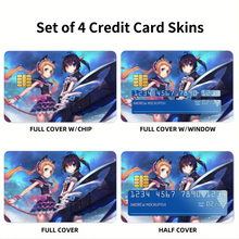 Load image into Gallery viewer, Love, Chunibyo &amp; Other Delusions Rikka Takanashi, Sanae Dekomori  Credit Card Skins (4-in-1 Pack)
