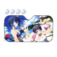 Love, Chunibyo & Other Delusions Rikka Takanashi, Sanae Dekomori, Shinka Nibutani, Kumin Tsuyuri  Car Sunshade