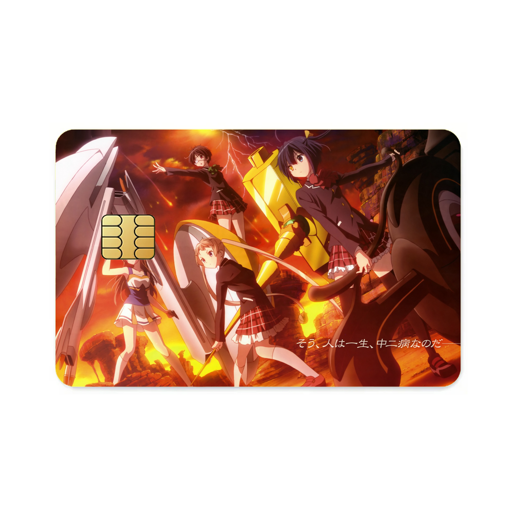 Love, Chunibyo & Other Delusions Rikka Takanashi, Sanae Dekomori, Shinka Nibutani, Kumin Tsuyuri  Credit Card Skins (4-in-1 Pack)