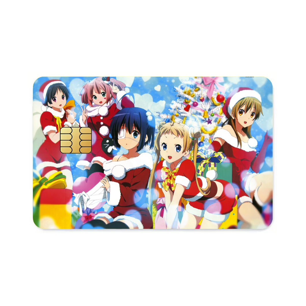 Love, Chunibyo & Other Delusions Rikka Takanashi, Sanae Dekomori, Shinka Nibutani, Kumin Tsuyuri  Credit Card Skins (4-in-1 Pack)