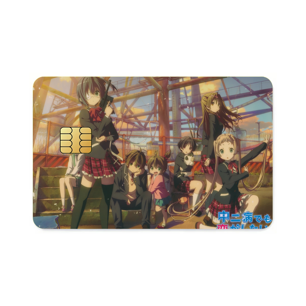 Love, Chunibyo & Other Delusions Rikka Takanashi, Sanae Dekomori, Shinka Nibutani, Kumin Tsuyuri, Kuzuha Togashi  Credit Card Skins (4-in-1 Pack)
