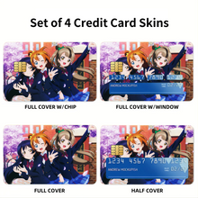 Load image into Gallery viewer, Love Live! Kotori Minami, Umi Sonoda, Honoka Kousaka  Credit Card Skins (4-in-1 Pack)
