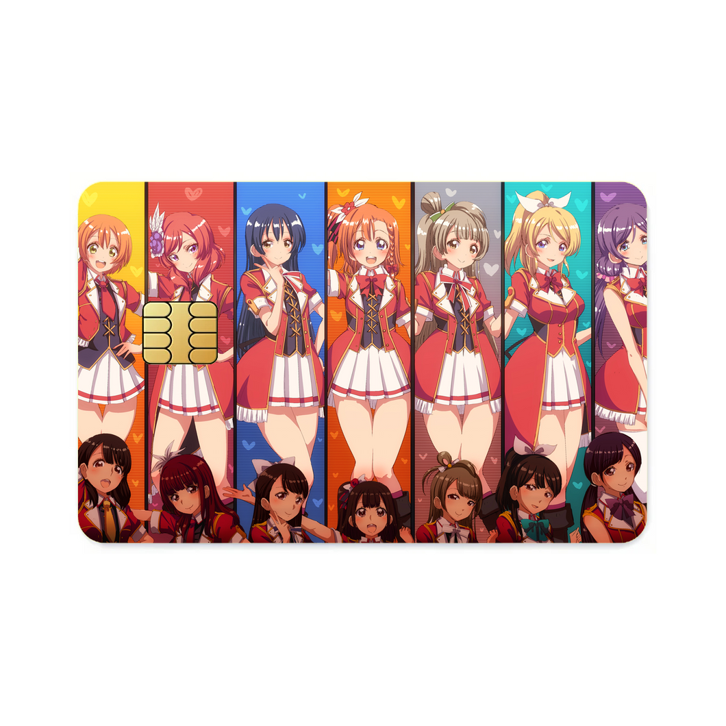Love Live! Maki Nishikino, Kotori Minami, Umi Sonoda, Honoka Kousaka, Rin Hoshizora  Credit Card Skins (4-in-1 Pack)